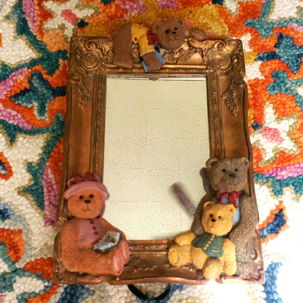 Vintage 1996 Bear Mirror